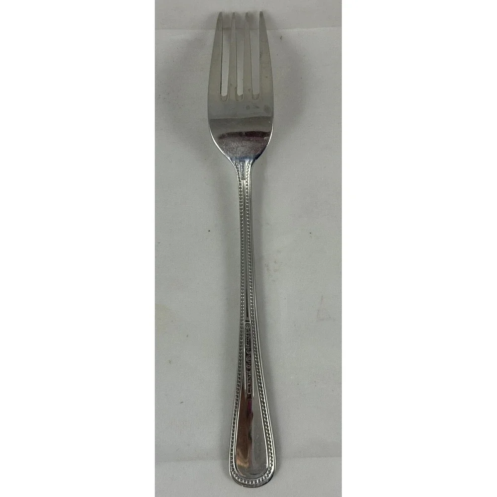 CU18 Cuisinart 18/10 Stainless Dinner Fork  Beaded Single Piece